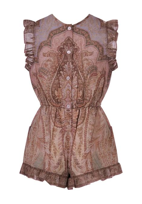 Tutina con stampa ZIMMERMANN KIDS | 5919YRS261TAPESTRY SAND MULTI